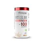 Evolution Advance Nutrition FIT & SLIM PROTEIN + FAT BURNER with only 100 CALORIES per serving. Whey Protein+fiber+Glucomanan+Chromium Picolinate. 2lbs 30 servings. Sweetened with Stevia! (Vanilla)