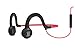 Aftershokz Sportz Titanium with Mic - Wired Open-Ear Bone Conduction Headphones with Microphone - Lava Red - 4 ft Wire - 12 Hr Battery Life - 2 Hr Charge Time - Standard 3.5 mm Audio Jack (AS451LR)