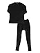 BASICO Men's 2pc Long John Thermal Underwear Set 100% Cotton