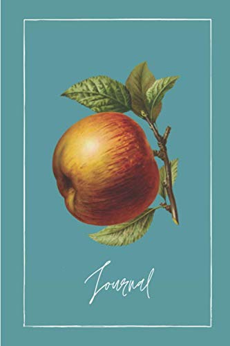 Journal: Apple Notebook 120 Pages 6"x9" White Lined Paper