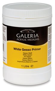 Winsor & Newton Galeria Acrylic White Gesso Primer, 1-Liter