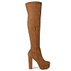 Allegra-K-Womens-Platform-Block-Heel-Over-Knee-High-Boots