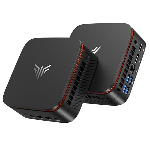 NiPoGi Pinova P1 Mini PC AΜD Ryzen R2544 (4C/8T, bis 3,7 GHz) W11-Pro 8GB DDR4 256GB M.2 SSD | Triple 4K Display, WiFi 5, BT 4.2, LAN | Schneller als