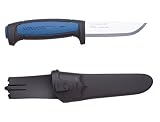 Morakniv Craftline Pro S Allround Fixed Blade Utility Knife with Sandvik Stainless Steel Blade and Combi-Sheath, 3.6-Inch