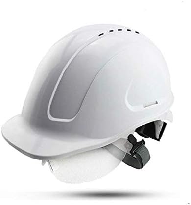 GUOF Safety helmet Industrial helmet with integrated safety glasses, electrician safety helmet, construction worker helmet, industrial safety helmet Construction worker helmet with ventilation a