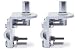 LOT OF (2) CB RADIO ANTENNA MIRROR MOUNTS 3 WAY SINGLE GROOVE WORKMAN RV1