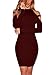 Carprinass Womens Long Sleeve Sexy Off Shoulder Bodycon Bandage Club Dresses