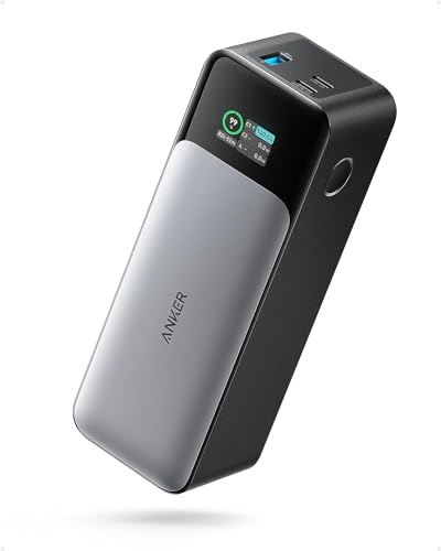 Power Bank Carga Rapida 737, Cargador Portátil de 24,000 mAh y con 3 Puertos, 140 W, Compatible con iPhone Serie 17/16/15/14, Samsung, MacBook