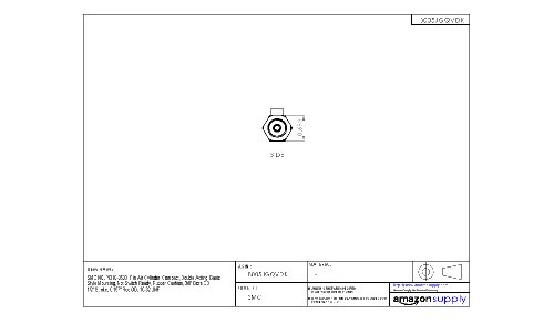 SMC NCJPB10-050D Pin Air Cylinder, Compact, Double Acting, Basic Style Mounting, Not Switch Ready, Rubber Cushion, 3/8" Bore OD, 1/2" Stroke, 0.197" Rod OD, 10-32 UNF