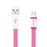 LETSCOM 2.0 Micro-USB to USB Cable - 3.3 Feet (1.0 Meters) - Pink