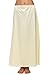Avidlove Women Lingerie Slips Satin Snip-it Half Slip Lace Underskirt Long Beige,Small