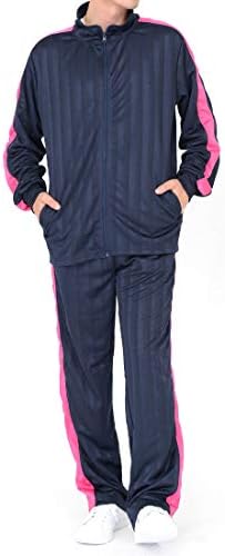 ジャージ上下 シャドーストライプ メンズ おしゃれ ｍ ｌ Ll 3l 4l 5l 大きいサイズ セットアップ 男女兼用 ｚｉｐ ジャージ スポーツウェア カラージャージ ランニングウェア