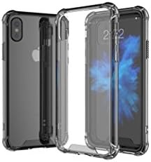 iPhone X Case, [Slim Clear iPhone X Case Black]Transparent Clear Slim Scratch Resistant Protective Acrylic Back Cover for Apple iPhone X Air Space Shockproof(gray)