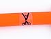 Floppy Ears Design USB Rechargeable LED Light-Up Safety Neck Loop, One Size fits Dogs 13” to 24”, Orange