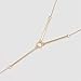 Geerier Gold Chain Y Type Simple Bar Necklace Pendant Bar Drop At Center Long Lariat Necklace With Ring