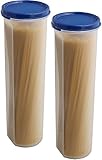 Tall Clear Spaghetti Pasta Container Storage With