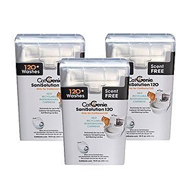 CatGenie 120 SaniSolution Smart Cartridge, Scent-Free by PetNovations 3-PACK