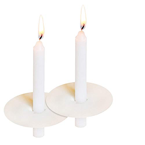 Howemon 150 Church Candles with Drip Protectors for Devotional Candlelight Vigil Service, Box of 150 Candles, Unscented…