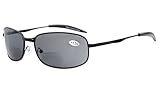 Eyekepper Metal Frame Fishing Golf Cycling Flying Outdoor Bifocal Sunglasses Black +2.5