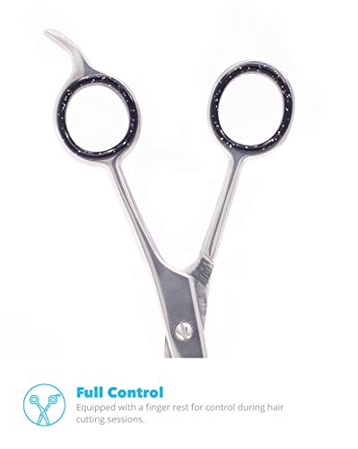 Equinox 2-Pack Professional Shears Razor Edge Series - Barber Hair Cutting Scissors/Shears - 6.5" with Finger Inserts