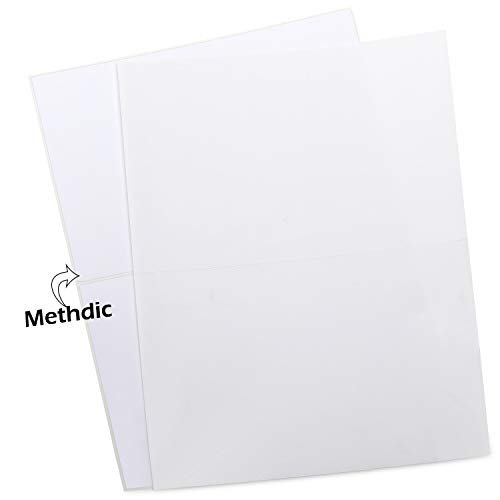 Methdic Half Sheet Shipping Labels 8 1/2 x 5 1/2 Self Adhesive for Laser & Inkjet Printers (8.5 x 5.5in - 150Sheets)