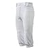CHAMPRO boys Triple Crown Knicker Style Youth Baseball Pants in Solid Color with Reinforced Sliding Areas , White, Small