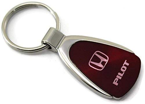 DanteGTS Honda Pilot Logo Burgandy Tear Drop Key Chain (Certified Refurbished)