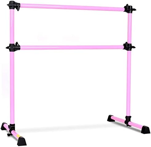 Golflame Ballet Barre Portable Double Freestanding Ballet Barre Adjustable Portable Heavy Duty Dancing Stretching Ballet for Home,Dance Barre, Fitness Ballet Bar