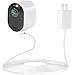 Uogw Power Adapter and Power Cable for Arlo Ultra and Arlo Pro3,Magnetic Connector Outdoor Use- 25ft/7.5M (White)