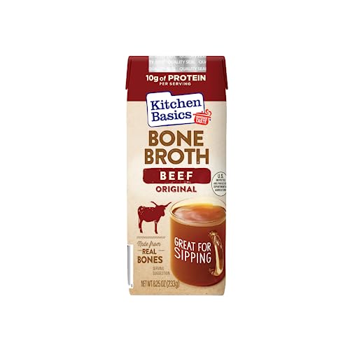 Kitchen Basics Original Beef Bone Broth, 8.25 oz Carton, (Pack of 12