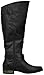 Rampage Women's Hansel Zipper and Buckle Knee-High Riding Boot,Black Smooth,10 B(M) US Regular Calf