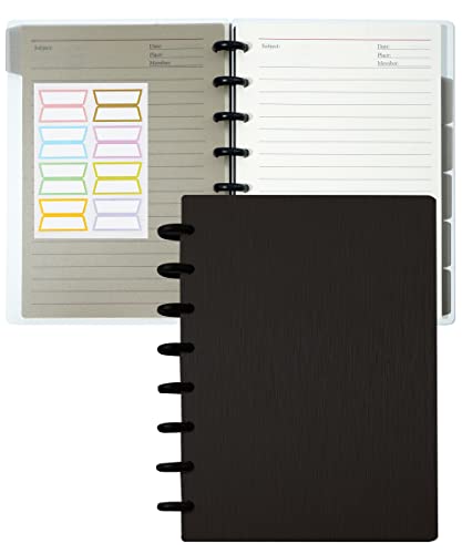 Yoment Discbound Notebook Customizable Spiral