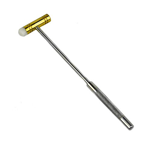 9" Dual-Sided Nylon and Brass Watch Repair Watchmaking Jewelry Making Metal Forming Hammer