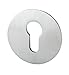 GedoTec Security Escutcheon Protective Rosette With Cylinder Protection Couple Flat 1mm High V2A Stainless Mat Pz - Profile