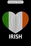 Composition Notebook: Ireland Irish Flag Heart Shape  Journal/Notebook Blank Lined Ruled 6x9 100 Pages