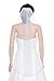 SAMKY 1T 1 Tier Crystals Pearls Beaded Wedding Veil (Fingertip Length 36