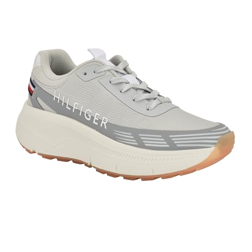 Tommy Hilfiger Women's Ladhie Sneaker, Light Grey Multi 050, 11