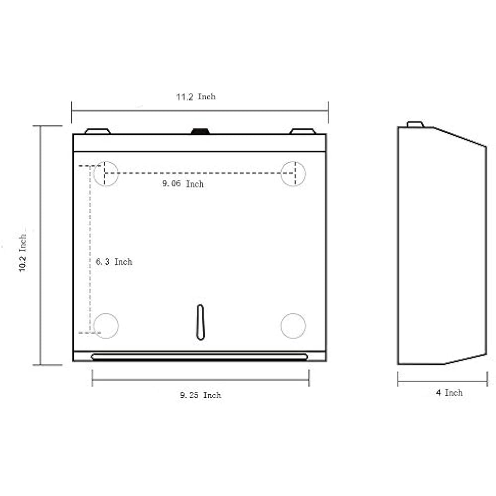 CFold Multifold Paper Towel Dispenser Wall Mounted Stainless Steel