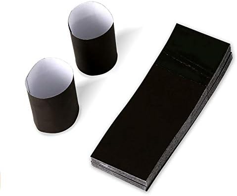 Black Napkin Bands with Self-Sealing Glue and Bond Paper Construction, 4-1/4" x 1-1/2" Package of 2,500
