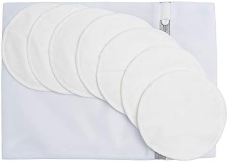 20-Pack Natural Bamboo Nursing Pads Set with Bag,WAYES Washable Organic Breastfeeding Ultra Soft Super Absorbent Hypoallergenic Leak Proof Reusable Travel Laundry&Organza Baby Shower Perfect Gift Kit