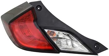 Amazon Com New Left Driver Side Outer Tail Light Assembly For 2016 2019 Honda Civic Fits Coupe Models Mounted On Quarter Panel Ho2800191 Automotive