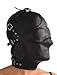 Strict Leather Asylum Leather Hood with Removable Blindfold and Muzzle, Small/Medium
