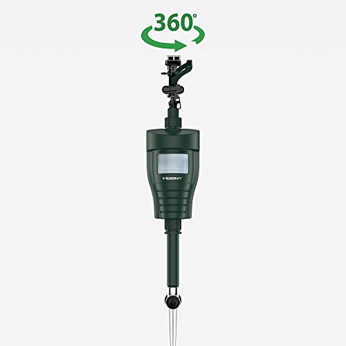 Hoont Cobra Powerful Outdoor Water Jet Blaster Animal Pest Repeller, Motion Activated, Expels Cats, Dogs, Squirrels, Birds, Deer, Etc. Out of Your Property (Upgraded Version)