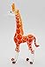 Hand Blown Glass Figurine Cute Giraffe Handmade Miniature Animal Art
