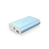 Yoobao Small Portable Charger 6000mAh Power Bank Battery Backup Phone Charger External Battery Pack Cellphone Powerbank Dual Input Compatible iPhone X 8 7 Plus Android Samsung Galaxy Smartphone - Blue