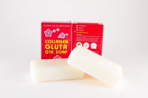 10 Bars / Collagen Glutathione Q10 Whitening Skin Soap 70 G.