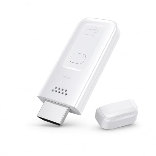 Adaptador Dongle HDMI Inalámbrico, 1080P@60Hz Miracast AirPlay DLNA Screen Mirroring Stick, 2,4/5GHz Doble Banda, Plug & Play Extensor HDMI para PC/Portátil/Smartphone a TV/Monitor/Proyector
