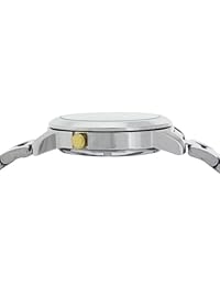 Seiko De los hombres snkk29 Acero Inoxidable analógico con oro Dial reloj