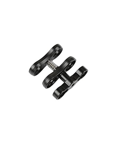 Minifocus Ball Clamp Mount 360 Degree Clip Adapter Bracket Holder for Action Sports Camera Underwater Housing Diving Light Arm connected Accessories