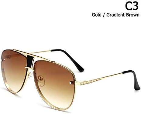 ZHOUYF Sunglasses Eyewear Fashion 20Th Anniversary Edition Decade Two Sunglasses Mayweather Style Brand Design Aviation Sun Glasses Oculos De Sol,C